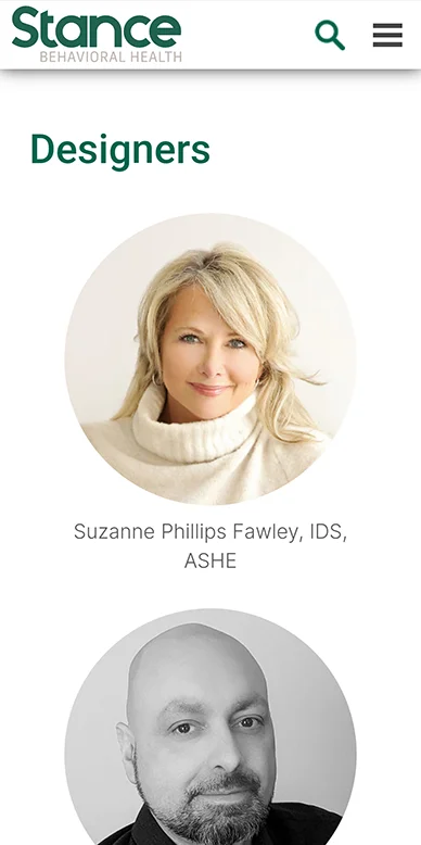 Designers - Mobile Page Screenshot